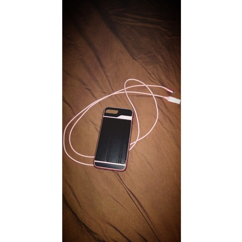 iPhone 6+ phone case and cord